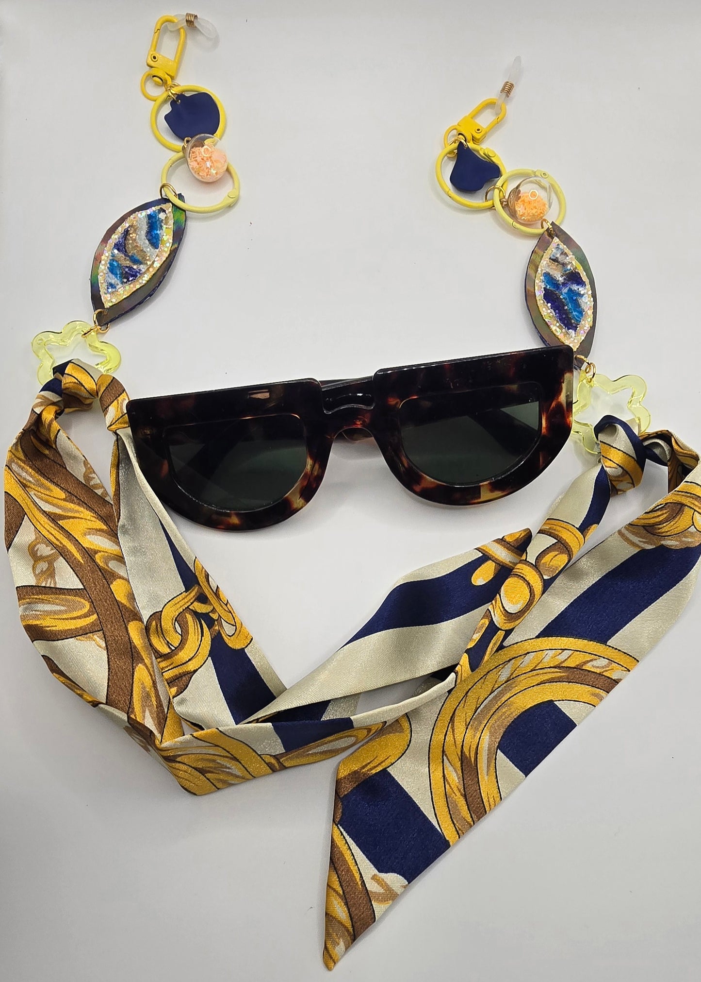 Shelby - Yellow Scarf Eyeglass Chains - Shop Moxxc