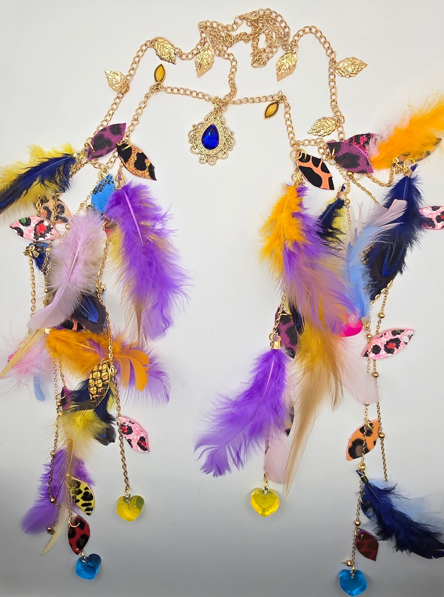 Monica - Multicolored Animal Print Hair Jewelry Headpiece - Shop Moxxc