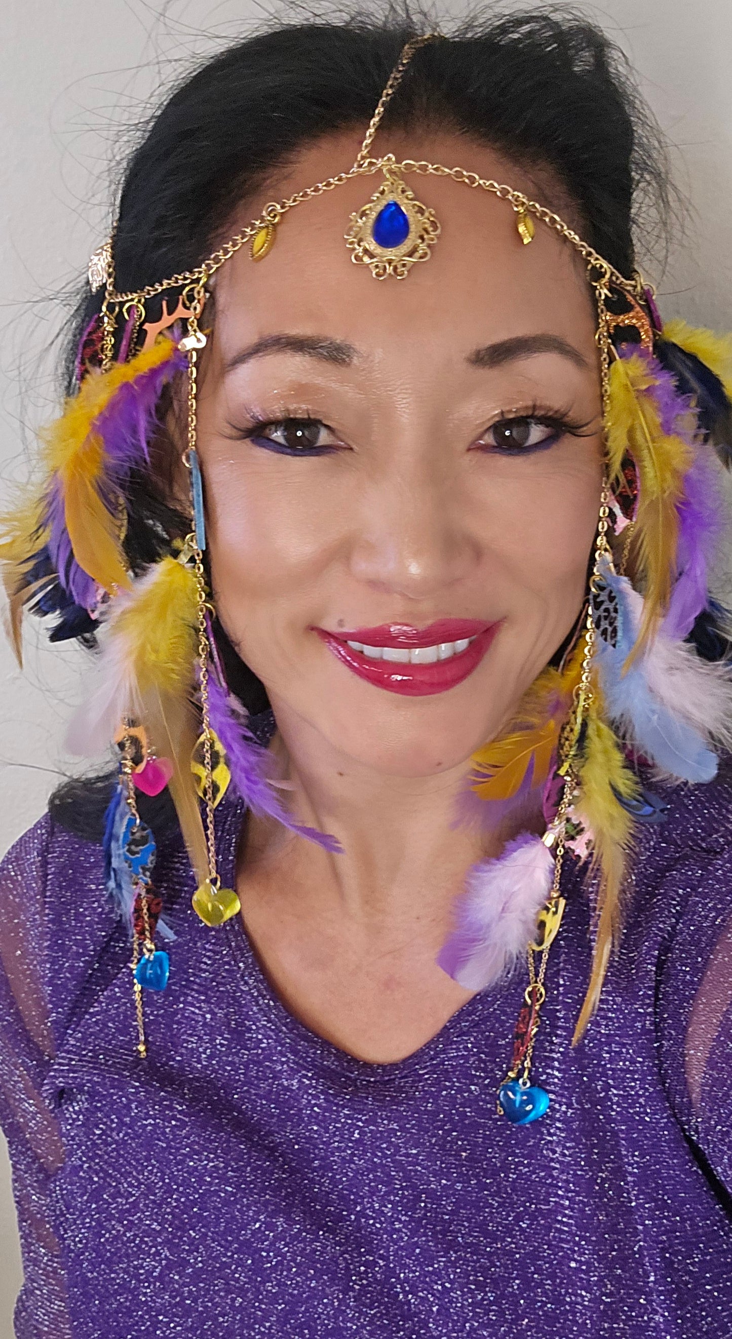 Monica - Multicolored Animal Print Hair Jewelry Headpiece - Shop Moxxc