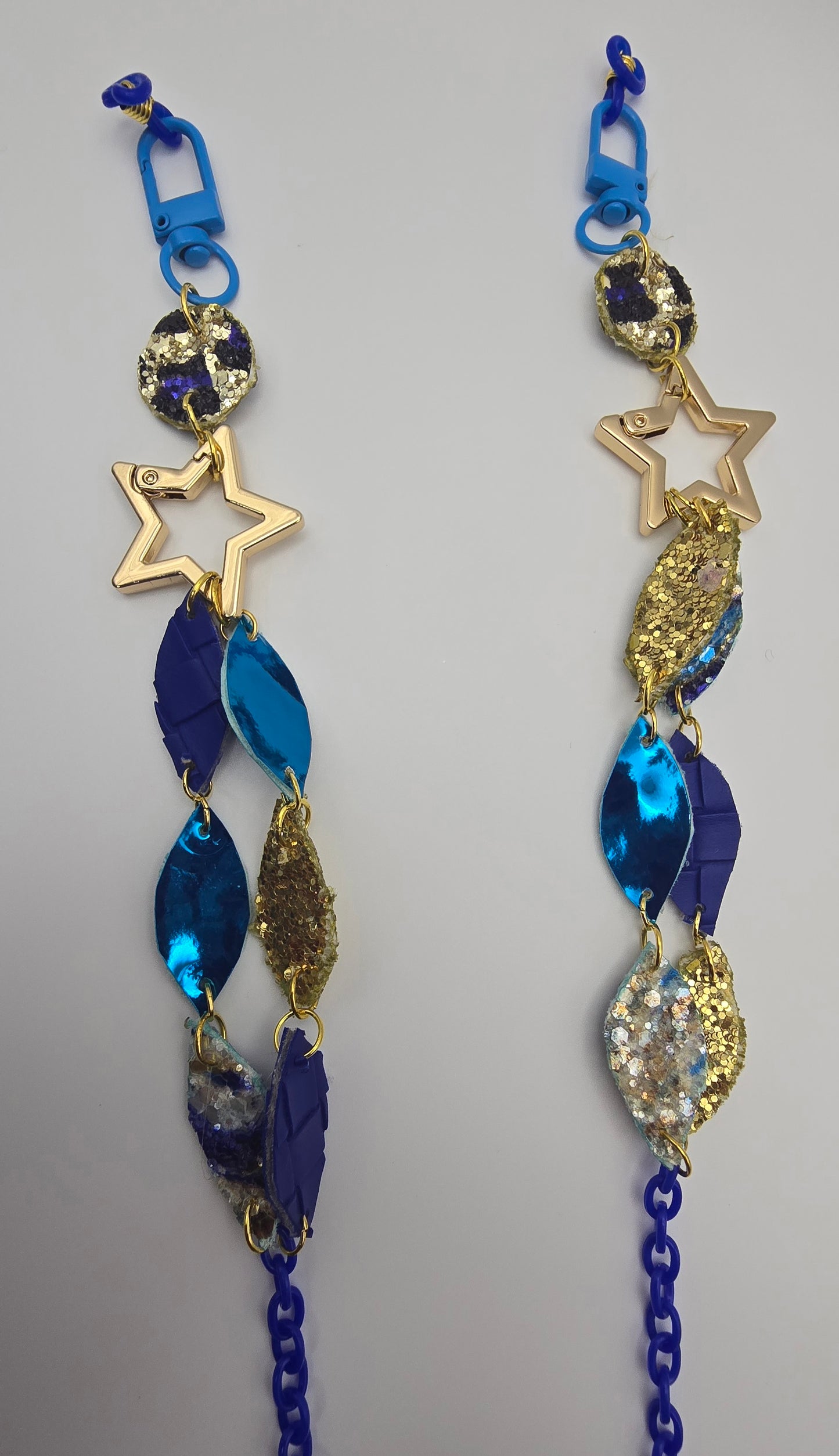 Emily - Blue Star Eyeglass Chain - Shop Moxxc