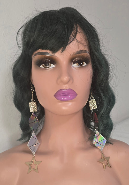 Noel - Star Neutral Long Dangle Earrings - Shop Moxxc