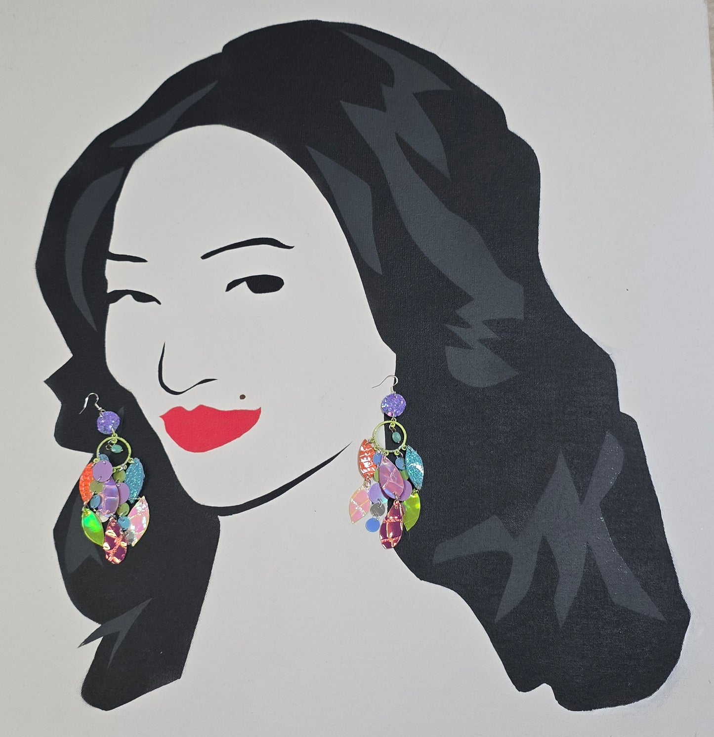 Rosanne - Pastel Multicolored Layered Earrings