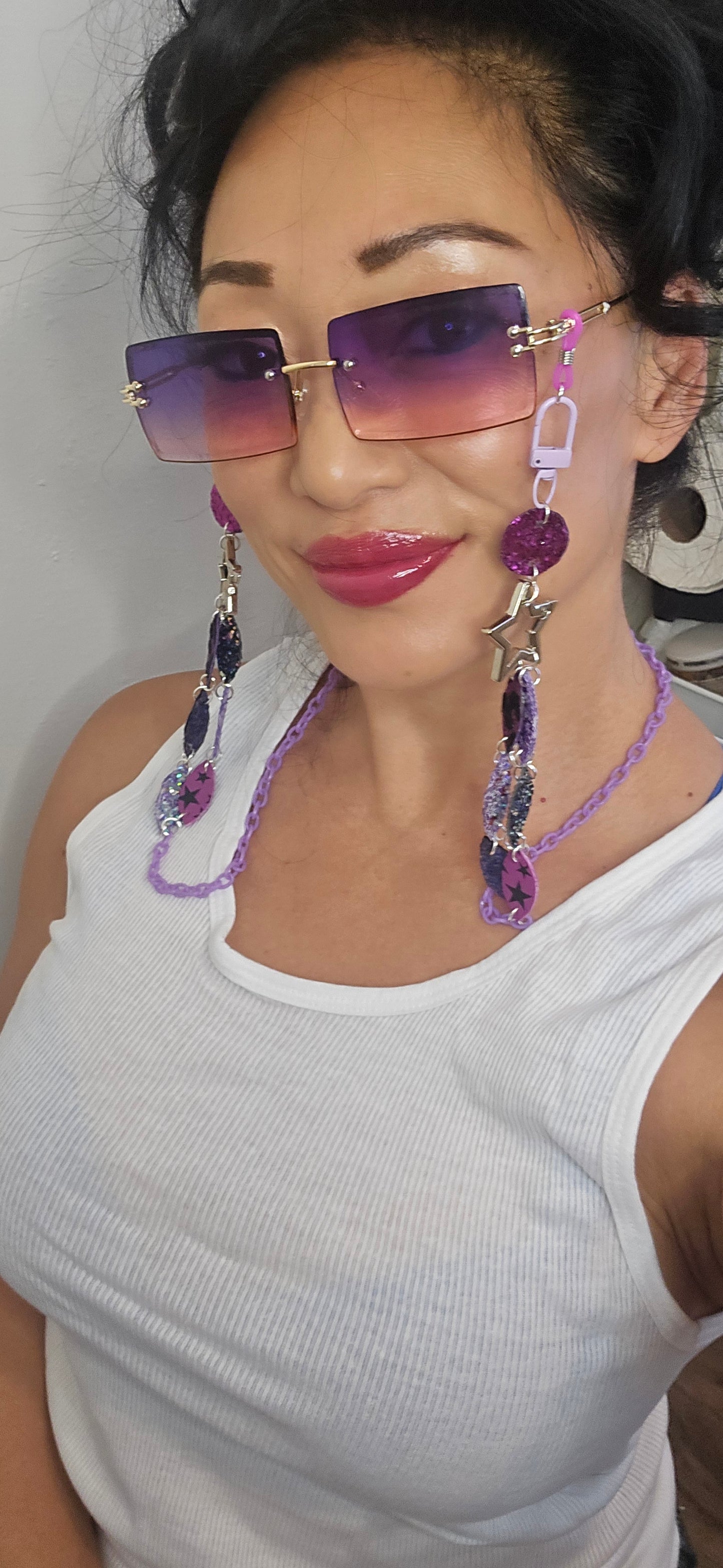 Grace - Purple Eyewear Chain
