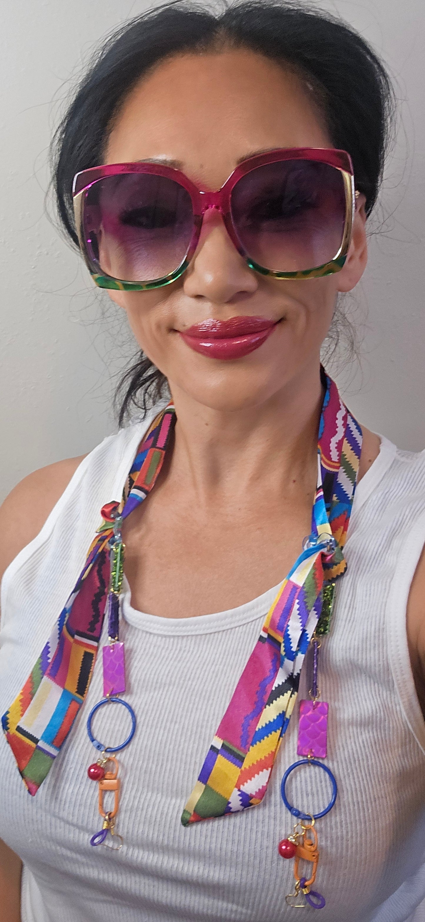 Beverly - Multicolored Bright Scary Eyewear Chain