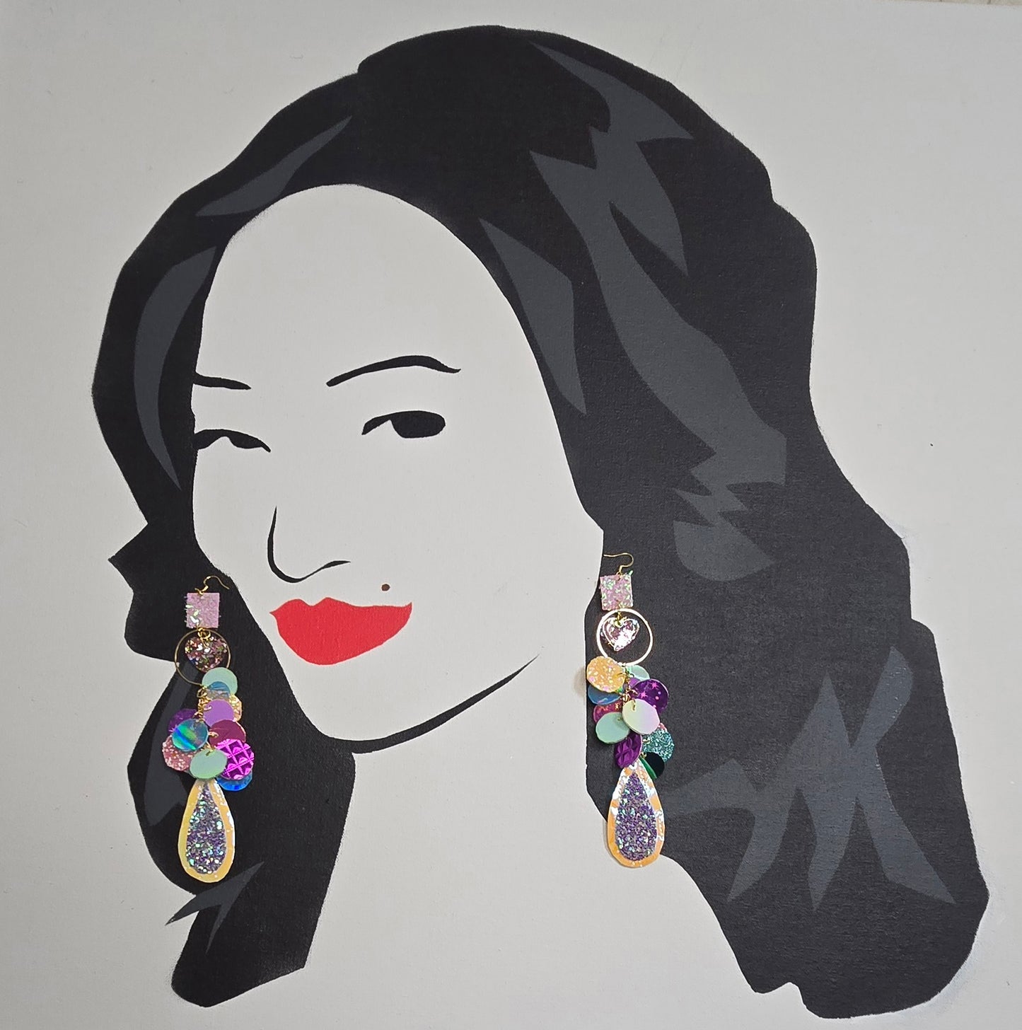 Chloe - Pastel Multicolored Dangle Earrings