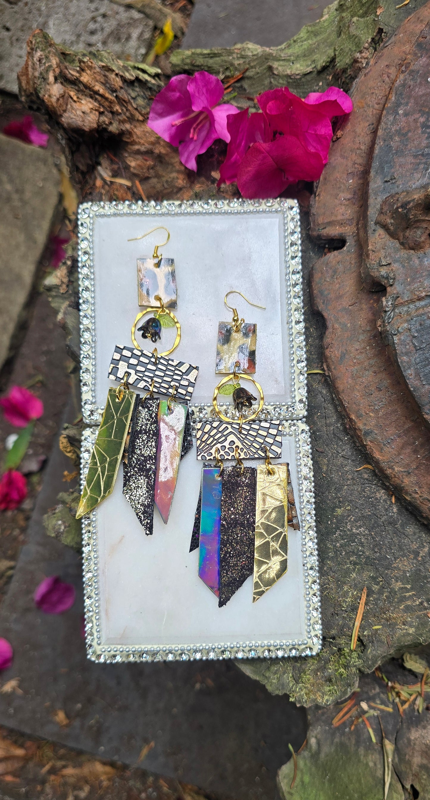 Laurel - Gold Fringe Earrings