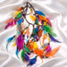 Jamie - Multicolored Long Feather Hair Jewelry Headpiece - Shop Moxxc