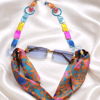 Abby - Multicolored Orange Eyewear Chain Shimmery - Shop Moxxc