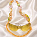 Summer - Yellow Iridescent Eyewear Chain - Shop Moxxc
