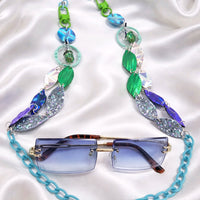 Whitney - Blue Green Eyewear Chain - Shop Moxxc