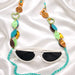 Candace - Orange Green Heart Eyewear Chain - Shop Moxxc