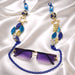 Emily - Blue Star Eyeglass Chain - Shop Moxxc