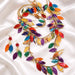 Polina - Rainbow Colored Layered Statement Necklace - Shop Moxxc