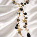 Anne - Black Gold Seashell Layered Necklace - Shop Moxxc