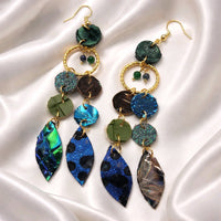 Skye - Blue Boho Multicolored Necklace - Shop Moxxc