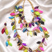 Natalia - Multicolored Animal Print 3 Layered Necklace - Shop Moxxc