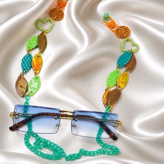 Anna - Orange Green Eyewear Chain