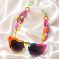 Taylor - Multicolored Red Eyewear Chain