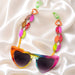Taylor - Multicolored Red Eyewear Chain
