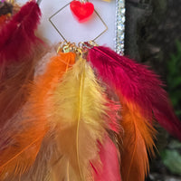 Jackie - Multicolored Festival Earrings - Shop Moxxc