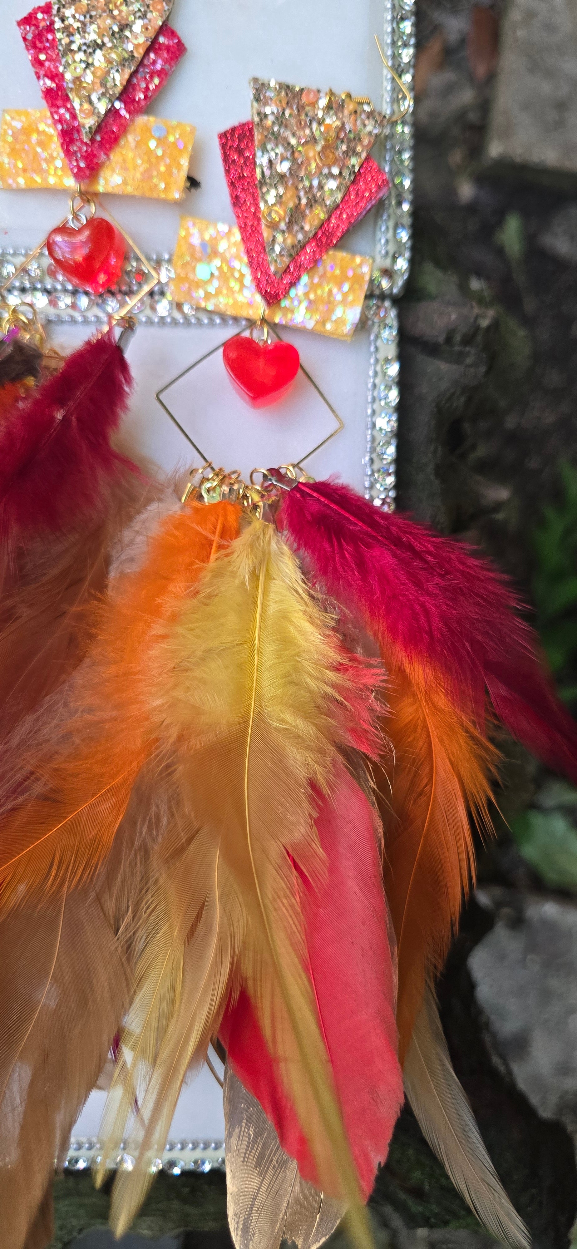 Jackie - Multicolored Festival Earrings - Shop Moxxc