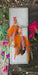Elyse - Orange Boho Feather Earrings - Shop Moxxc