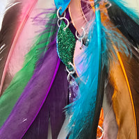 Kayla - Multicolored Butterfly Feather Earrings - Shop Moxxc