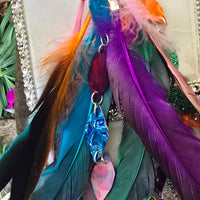 Kayla - Multicolored Butterfly Feather Earrings - Shop Moxxc