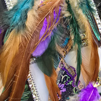 Vivian - Neutral Boho Feather Earrings - Shop Moxxc