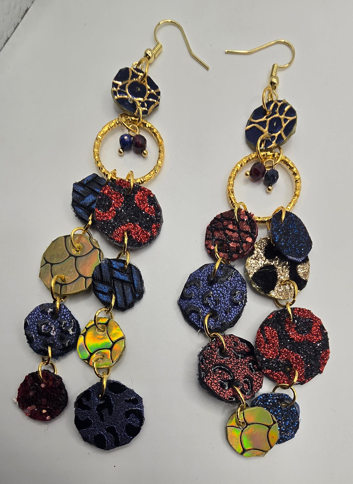 Traci - Animal Print Layered Cross Necklace - Shop Moxxc