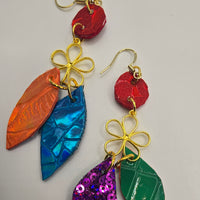 Polina - Rainbow Colored Layered Statement Necklace - Shop Moxxc