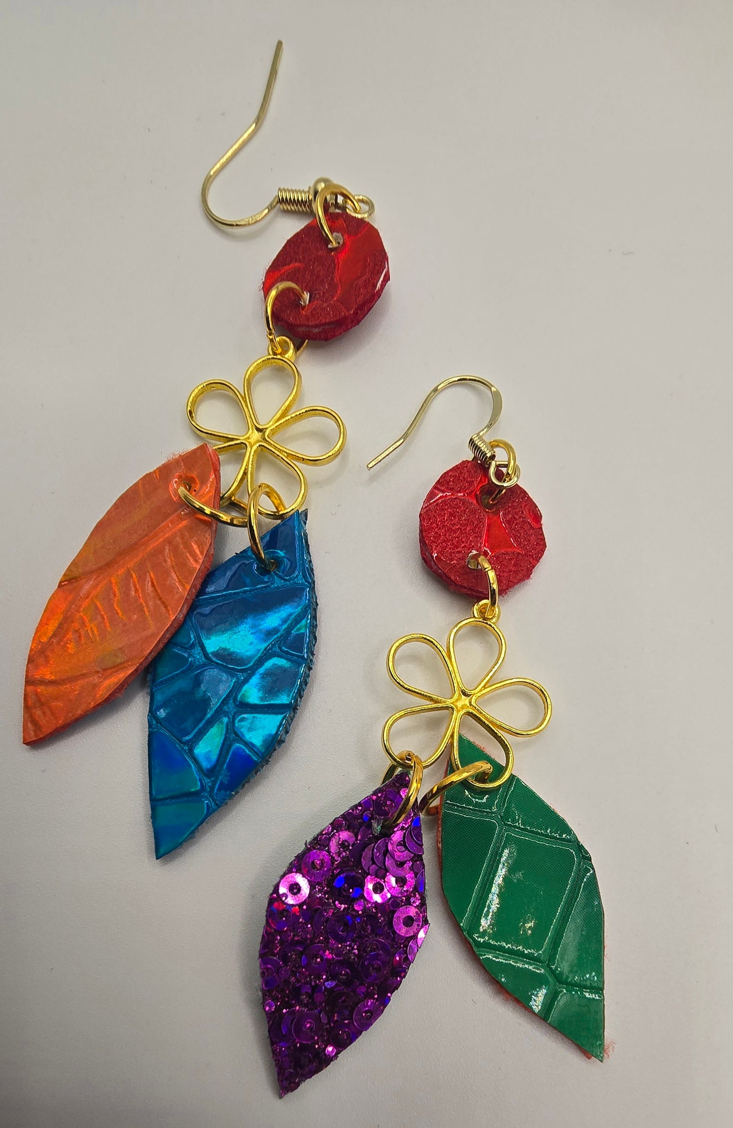Polina - Rainbow Colored Layered Statement Necklace - Shop Moxxc