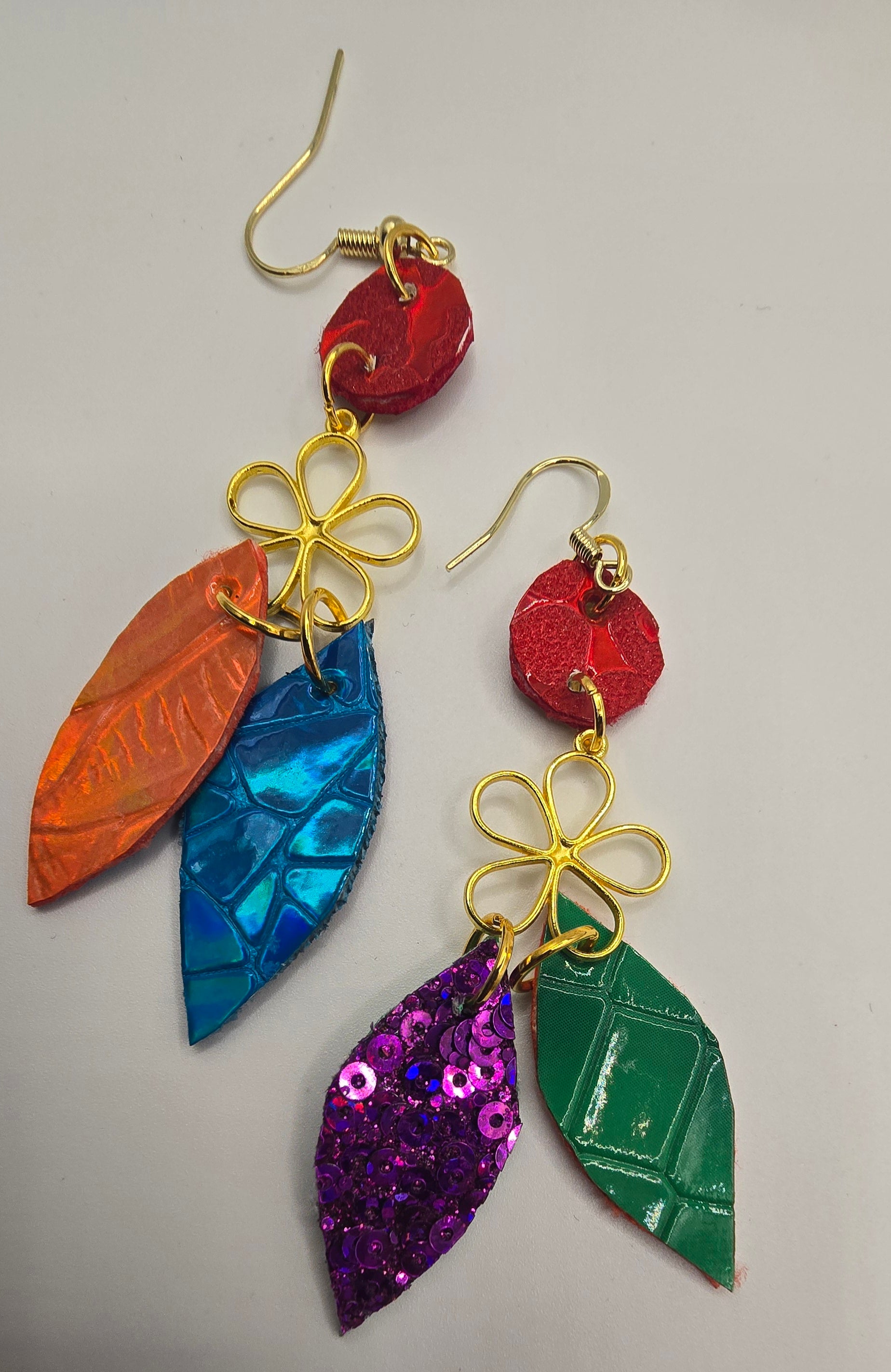 Polina - Rainbow Colored Layered Statement Necklace - Shop Moxxc