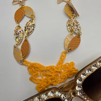 Nikki - Gold Glittery Eyewear Chains - Shop Moxxc
