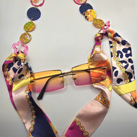 Liz - Multicolored Scarf Eyewear Chain - Shop Moxxc