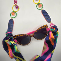 Dana - Multicolored Scarf Eyewear Chain - Shop Moxxc