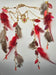 Sophia - Red Feather Hair Jewelry Headpiece - Shop Moxxc
