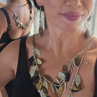 Nanci - Multicolored Long Layered Necklace - Shop Moxxc