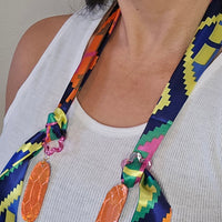 Dana - Multicolored Scarf Eyewear Chain - Shop Moxxc