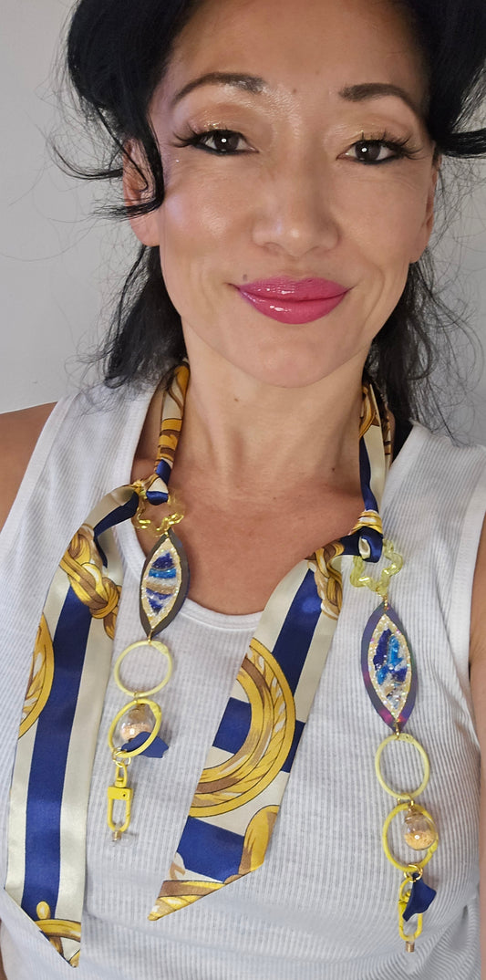 Shelby - Yellow Scarf Eyeglass Chains - Shop Moxxc