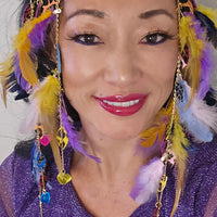 Monica - Multicolored Animal Print Hair Jewelry Headpiece - Shop Moxxc