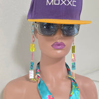 Maria - Pastel Multicolored Scarf Eyewear Chain - Shop Moxxc