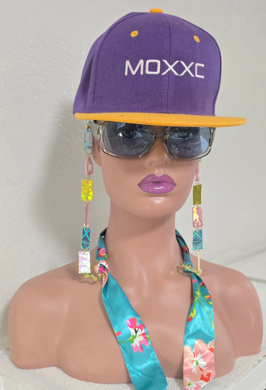 Maria - Pastel Multicolored Scarf Eyewear Chain - Shop Moxxc