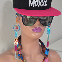 Abby - Multicolored Orange Eyewear Chain Shimmery - Shop Moxxc