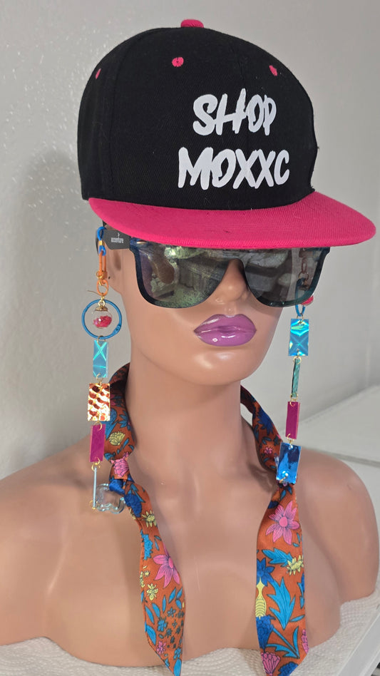 Abby - Multicolored Orange Eyewear Chain Shimmery - Shop Moxxc