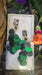 Lily - Green Glittery Round Dangle Earrings - Shop Moxxc