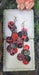 Isabel - Red Round Dangle Earrings - Shop Moxxc