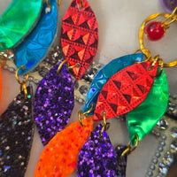 Katherine - Multicolored Geometric Chandelier Dangle Earrings - Shop Moxxc