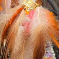 Jacqueline - Yellow Festival Feather Earrings - Shop Moxxc
