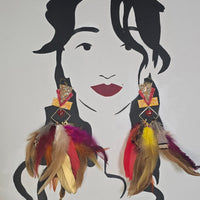 Jackie - Multicolored Festival Earrings - Shop Moxxc